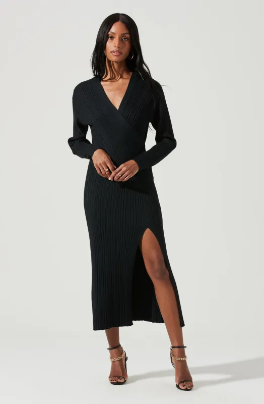 Astrid Ribbed Knit Midi Dress sold by Astr