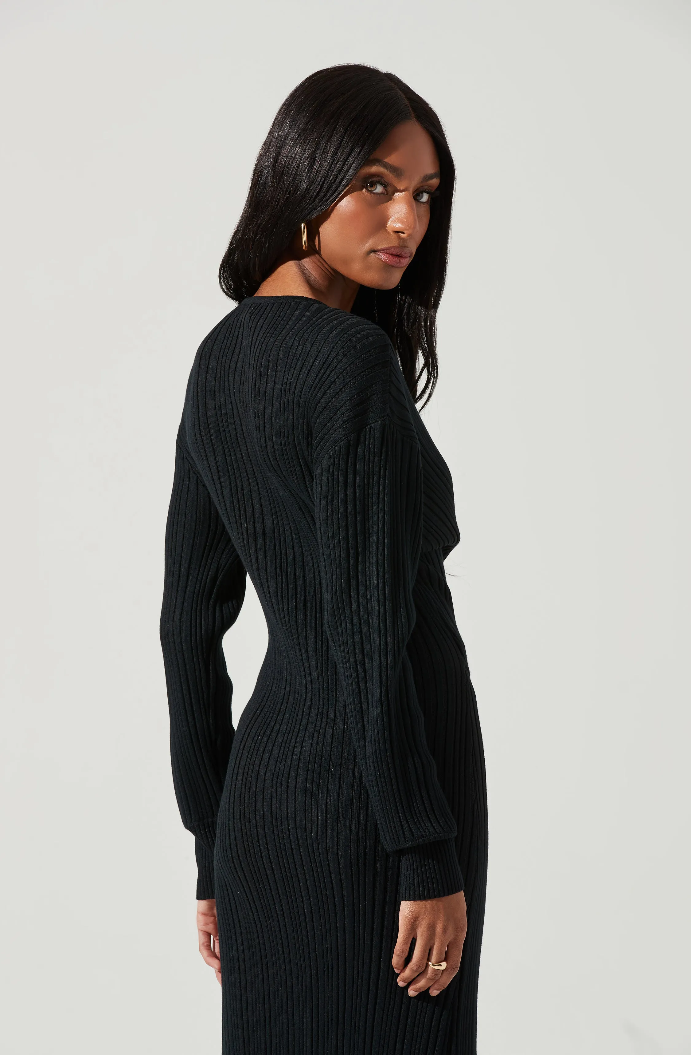 Astrid Ribbed Knit Midi Dress sold by Astr product image thumbnail 3