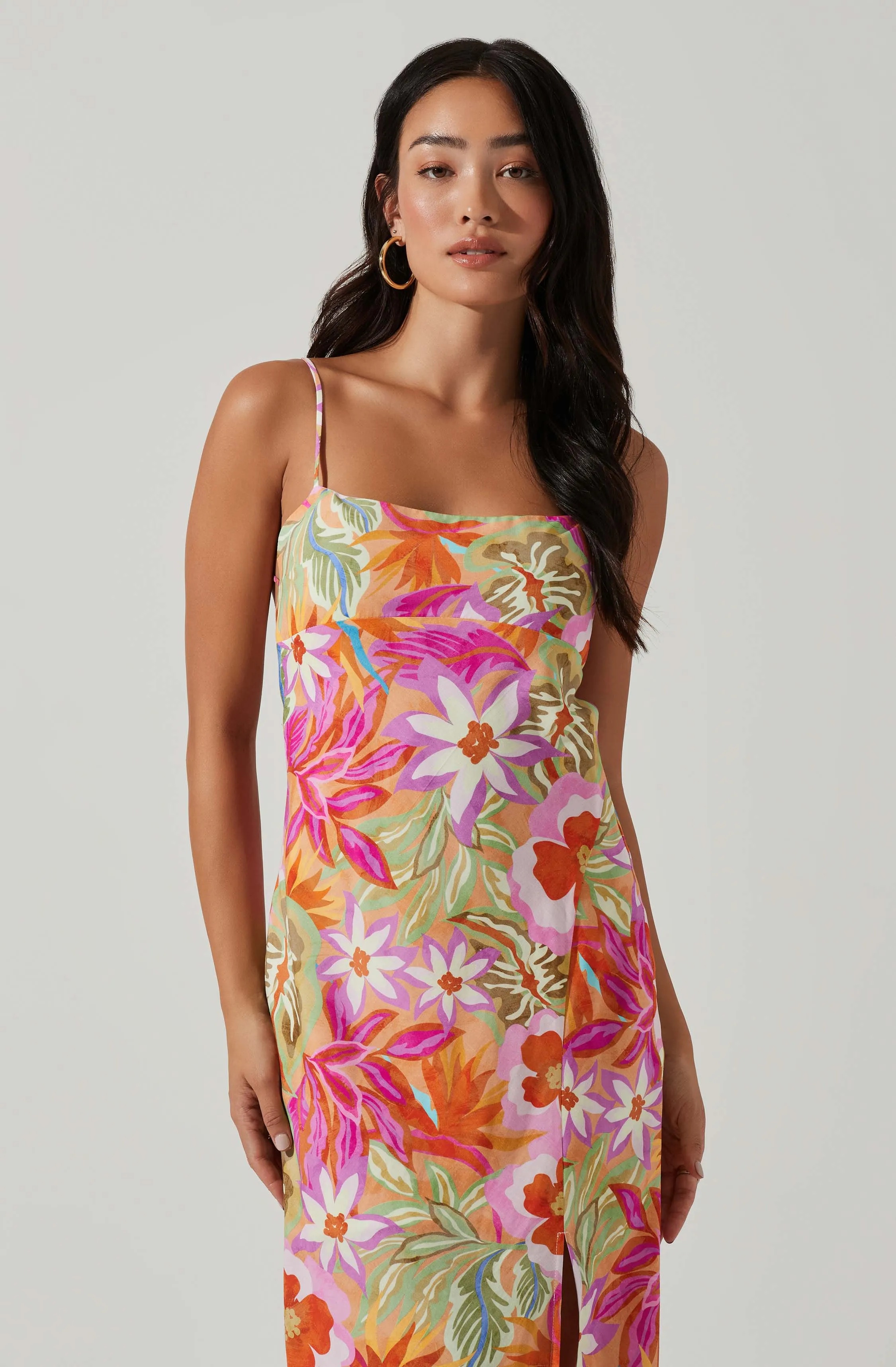 Gabriella Floral Strappy Back Midi Dress sold by Astr product image thumbnail 2