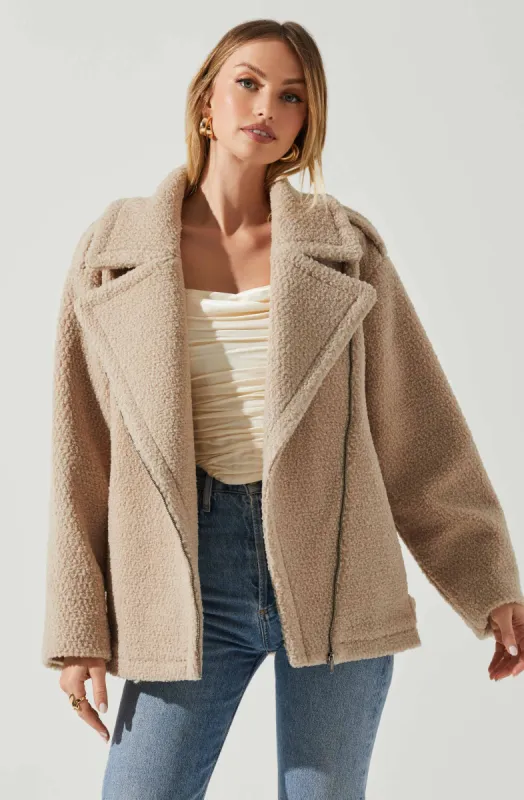 Layne Oversized Moto Jacket sold by Astr