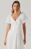 Linette Tonal Jacquard Midi Dress sold by Astr