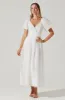 Linette Tonal Jacquard Midi Dress sold by Astr