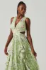 Noya Floral Cutout Maxi Dress sold by Astr
