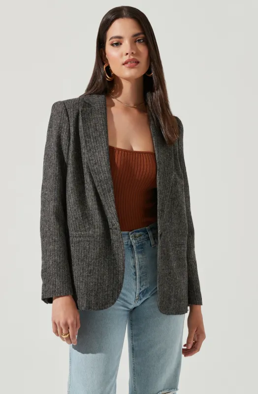Harlow Herringbone Blazer sold by Astr