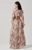Revery Floral Long Sleeve Maxi Dress sold by Astr