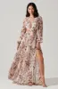 Revery Floral Long Sleeve Maxi Dress sold by Astr