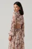 Revery Floral Long Sleeve Maxi Dress sold by Astr