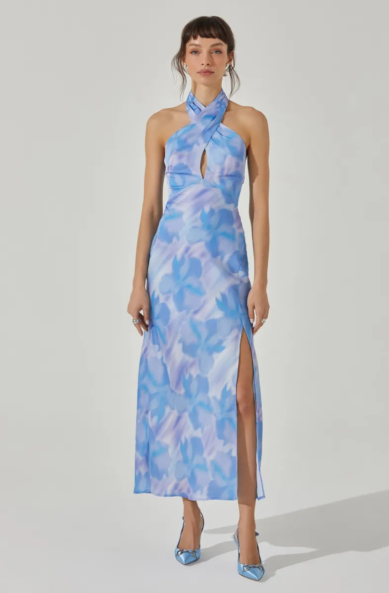 Marissa Halter Neck Midi Dress sold by Astr