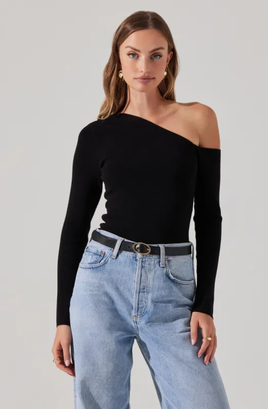 Asymmetrical ls sweater sold by Astr