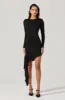 Asymmetric Ruffle Hem Dress sold by Astr