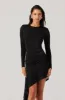 Asymmetric Ruffle Hem Dress sold by Astr