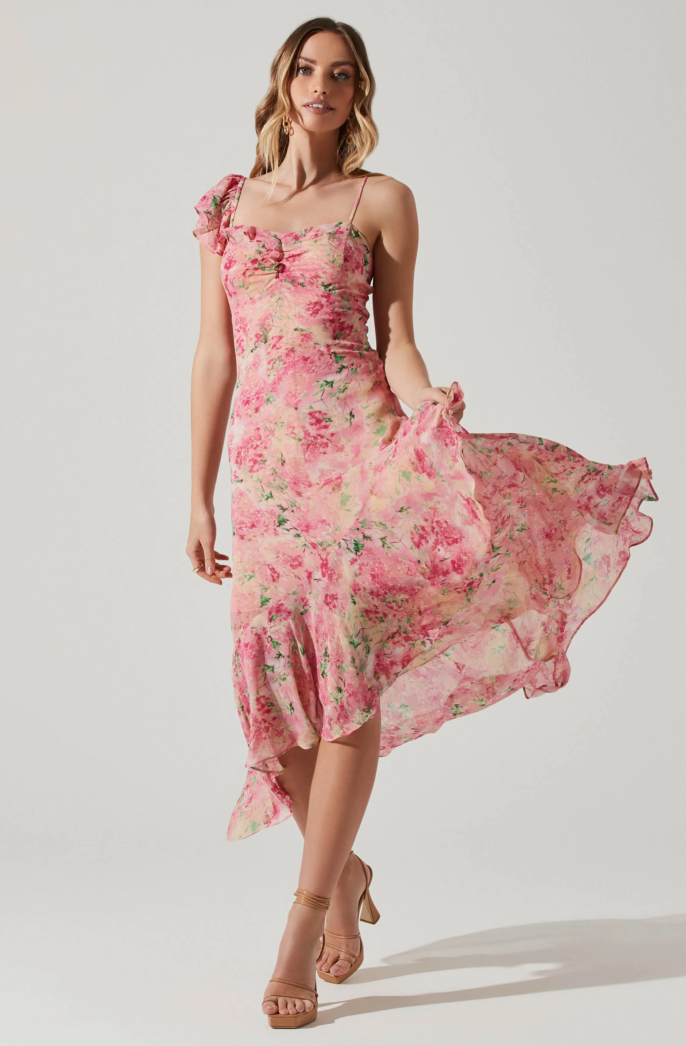 Camelia Floral Midi Dress sold by Astr