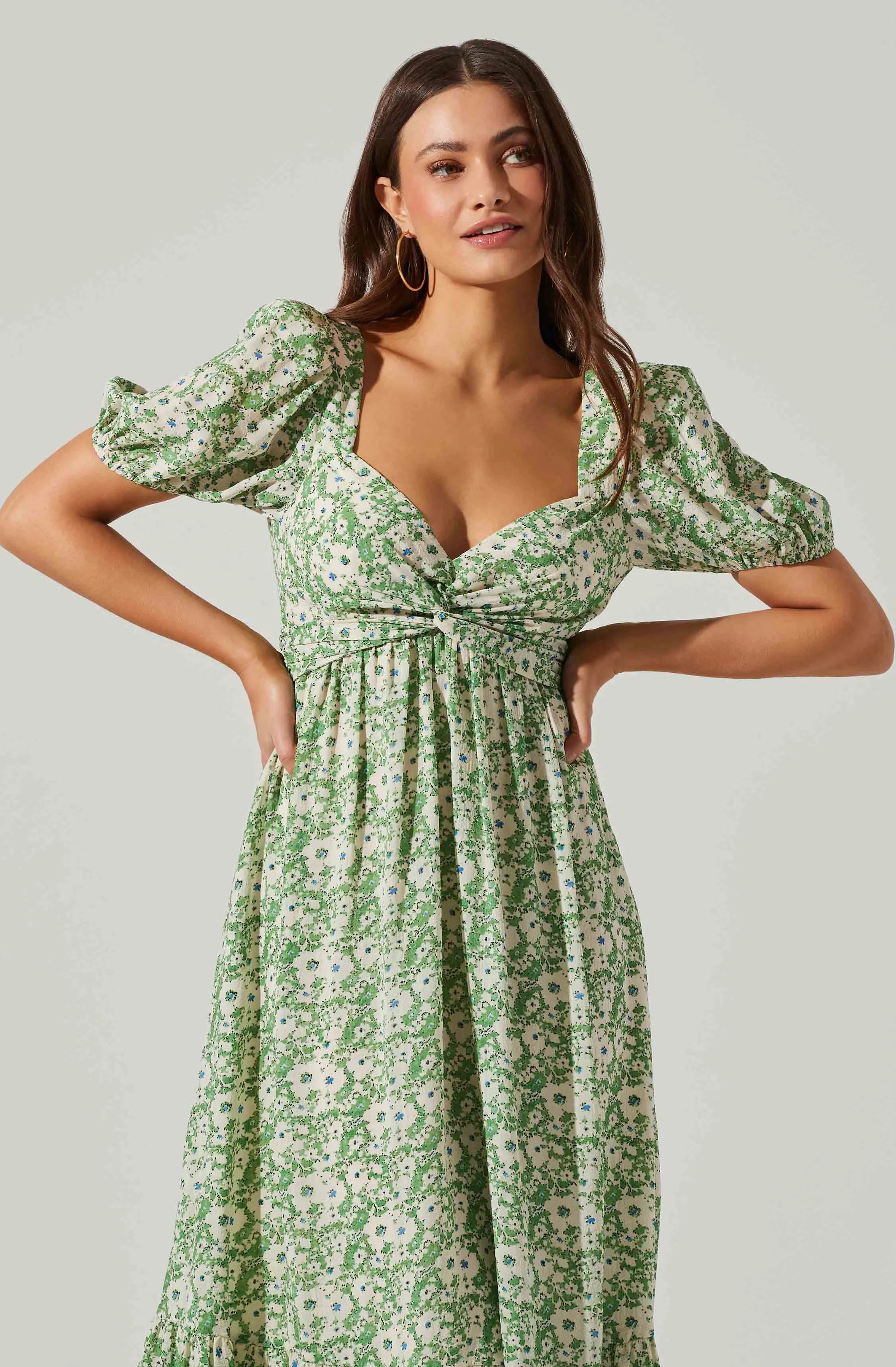 Twist Bust Tie Back Midi Dress sold by Astr product image thumbnail 2