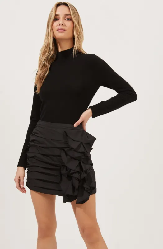 All The Frills Ruffle Mini Skirt sold by Astr
