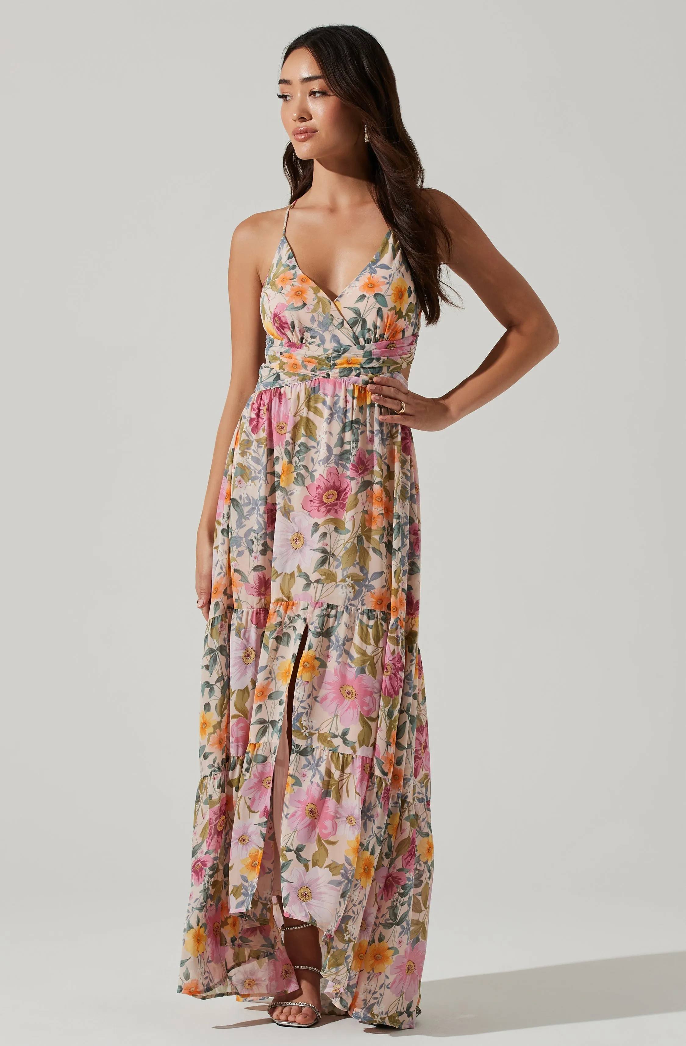Frolic Floral Cutout Maxi Dress sold by Astr product image thumbnail 3