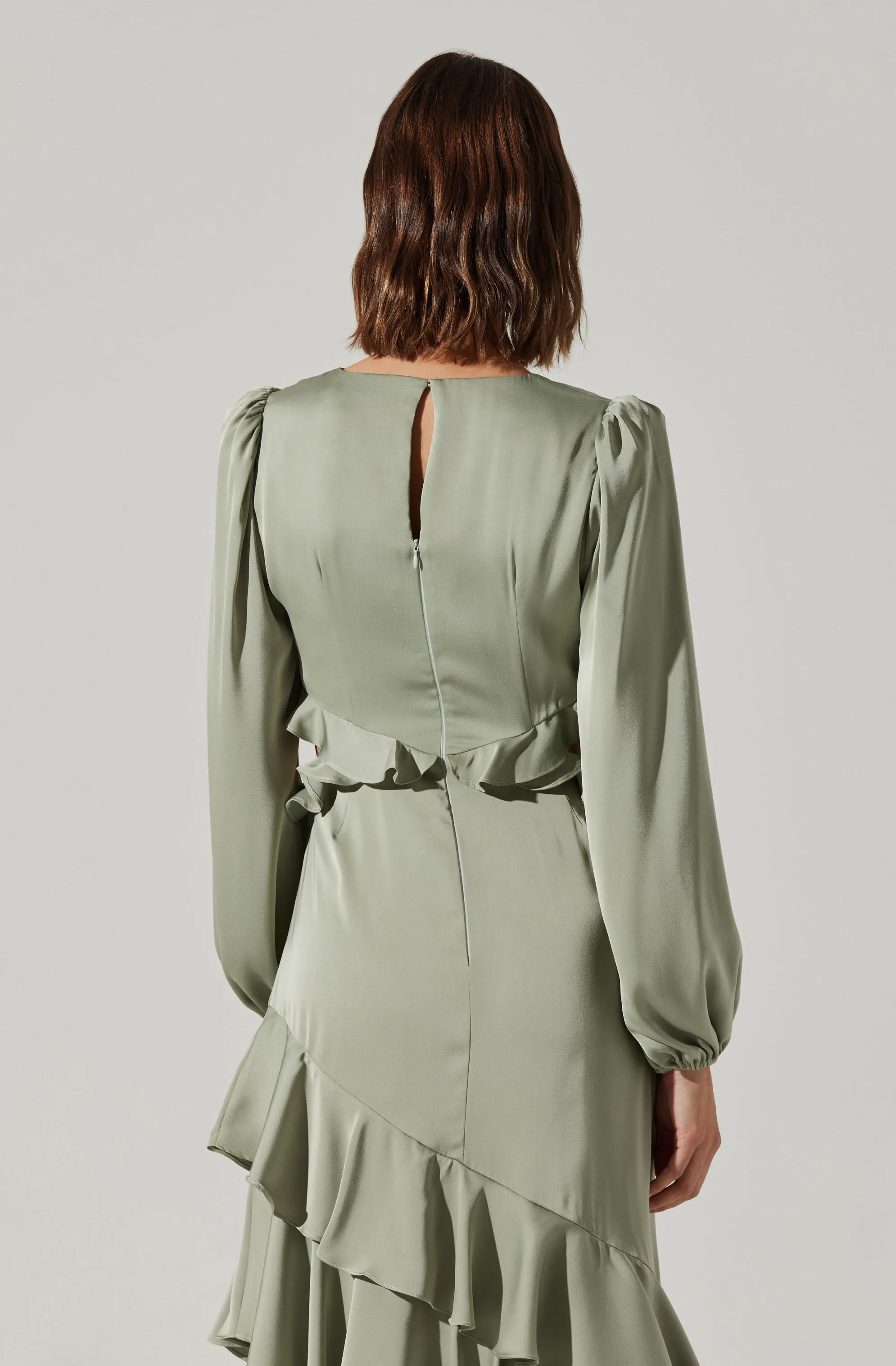 Biella Ruffle Detail Maxi Dress sold by Astr product image thumbnail 4