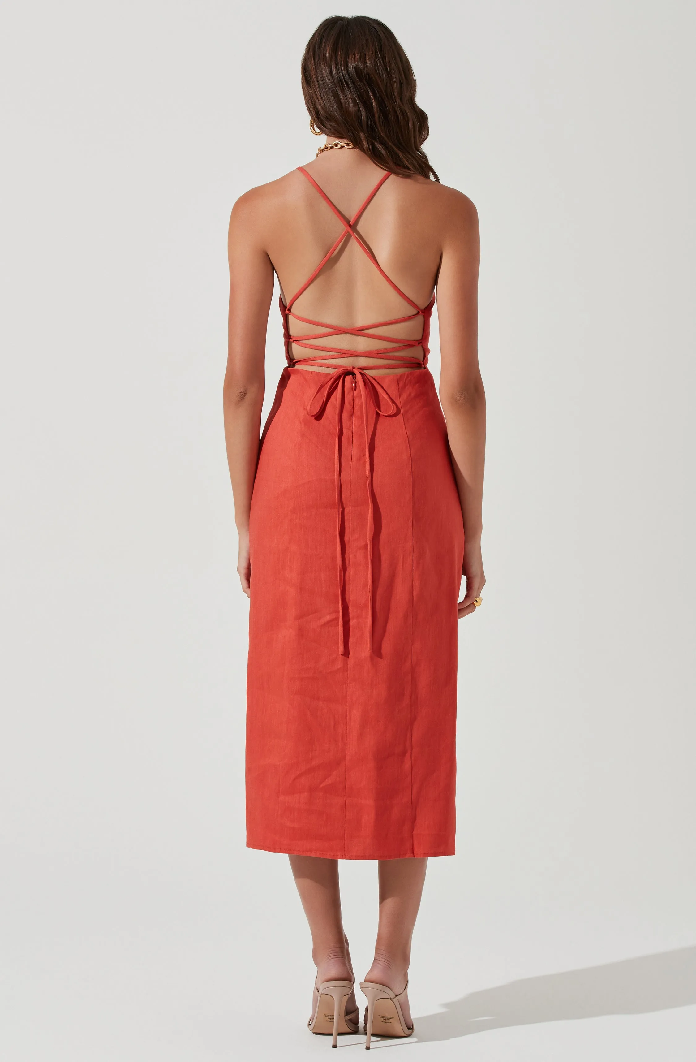 Brayden Strappy Back Midi Dress sold by Astr product image thumbnail 4