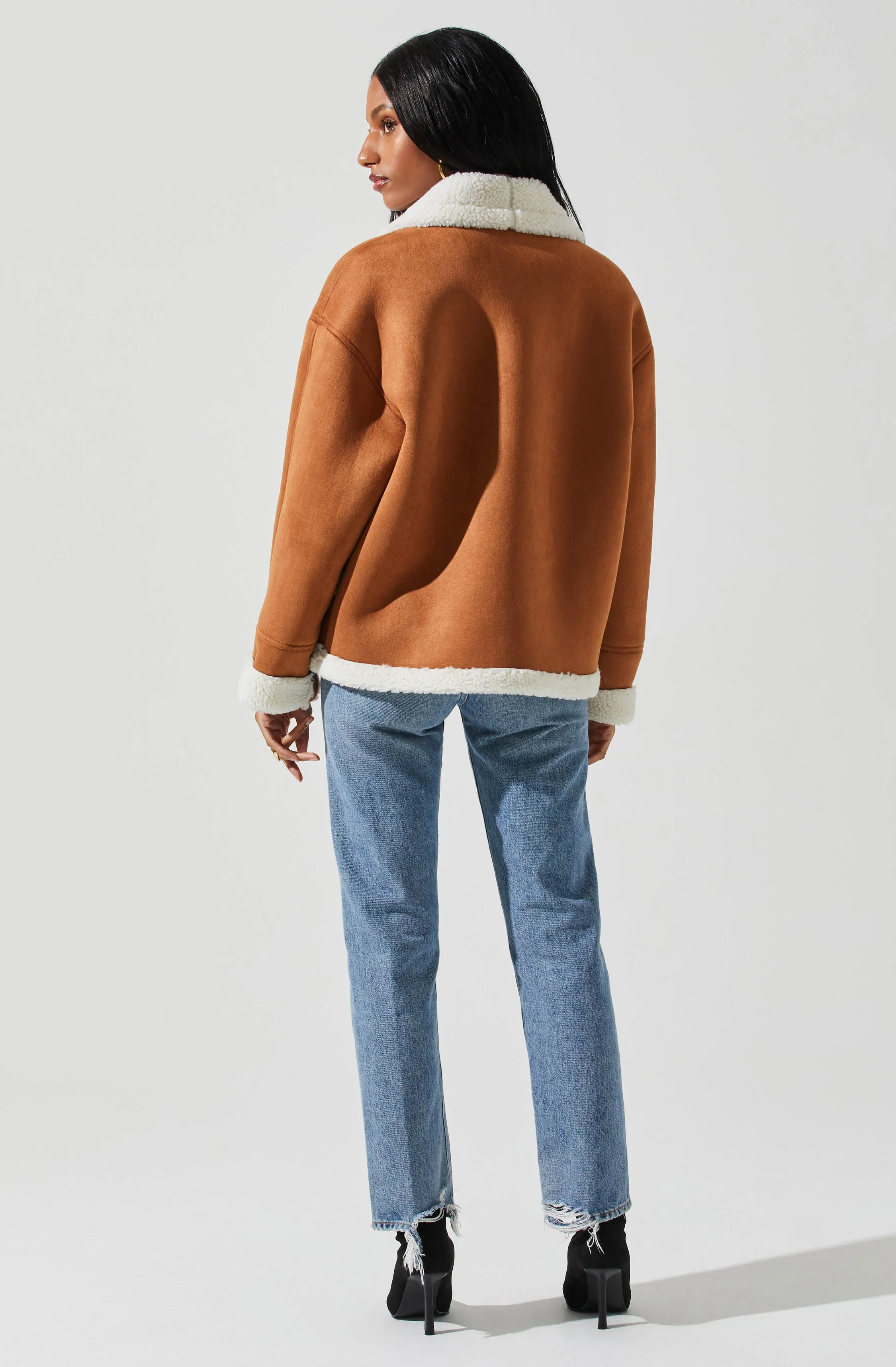 Pippa Faux Shearling Jacket sold by Astr product image thumbnail 5