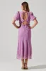 Esperanza Floral Puff Sleeve Midi Dress sold by Astr