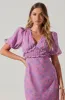 Esperanza Floral Puff Sleeve Midi Dress sold by Astr