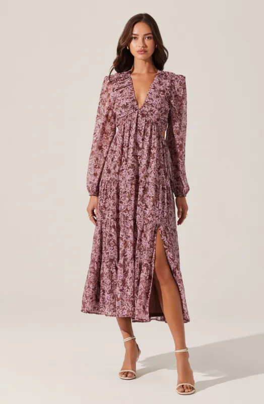 V-Neck Cutout Midi Dress sold by Astr