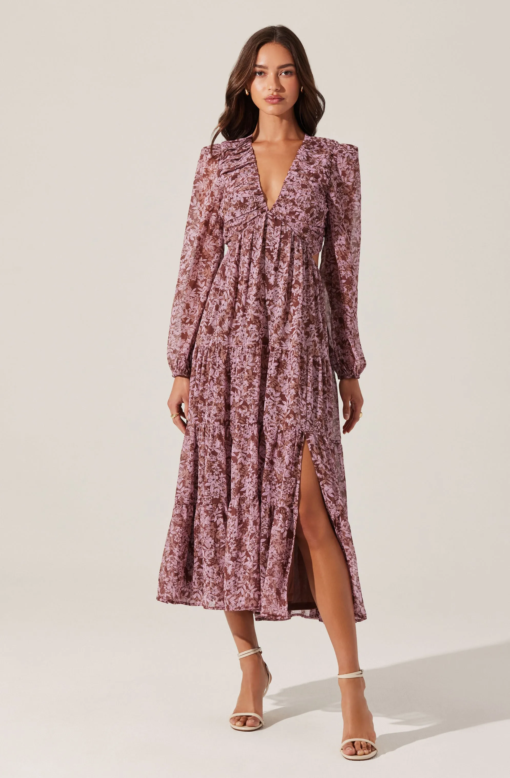 V-Neck Cutout Midi Dress sold by Astr