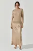 Helene Mixed Media Maxi Dress sold by Astr