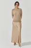 Helene Mixed Media Maxi Dress sold by Astr
