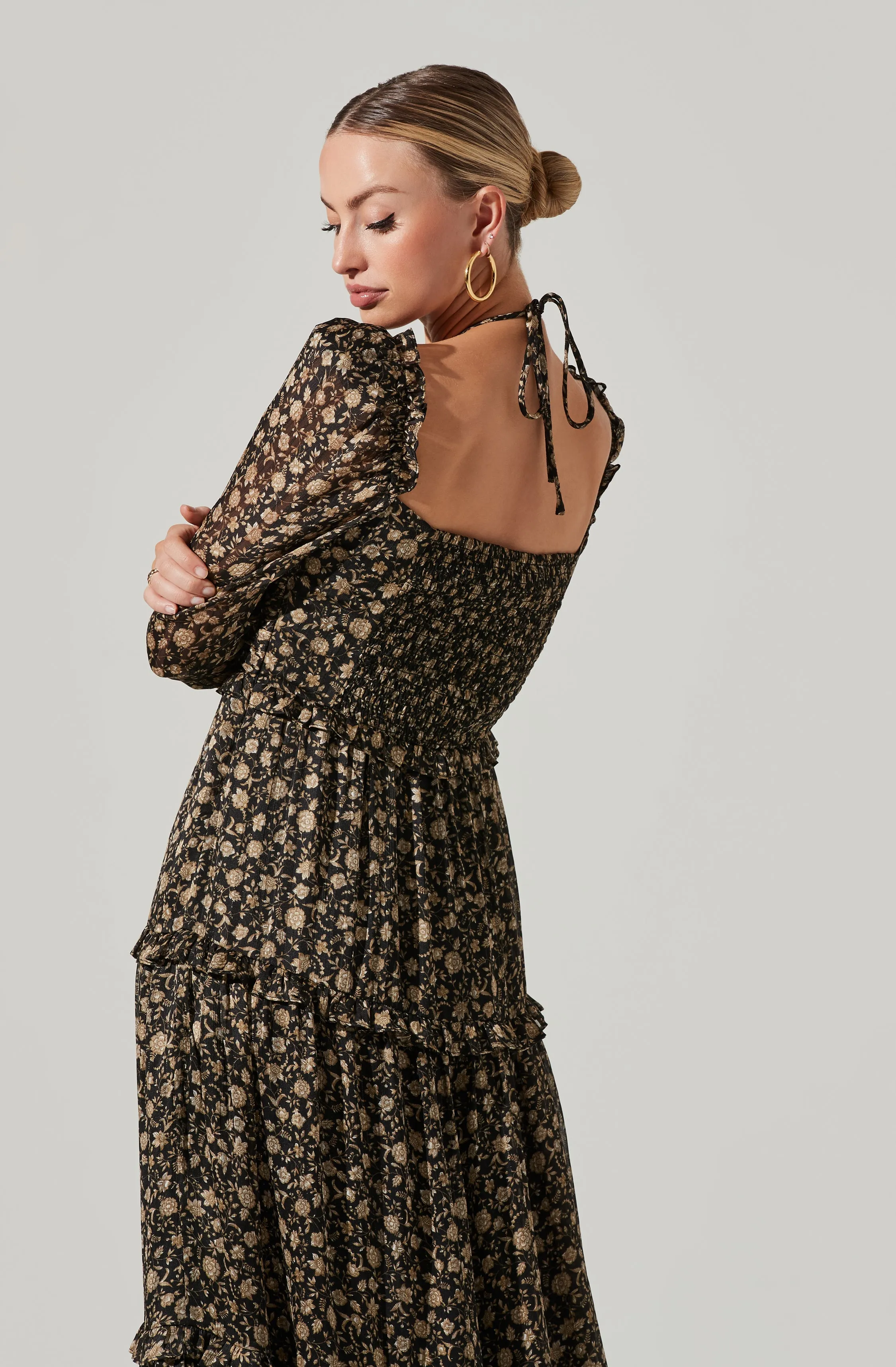 Lovestruck Floral Halter Maxi Dress sold by Astr product image thumbnail 5