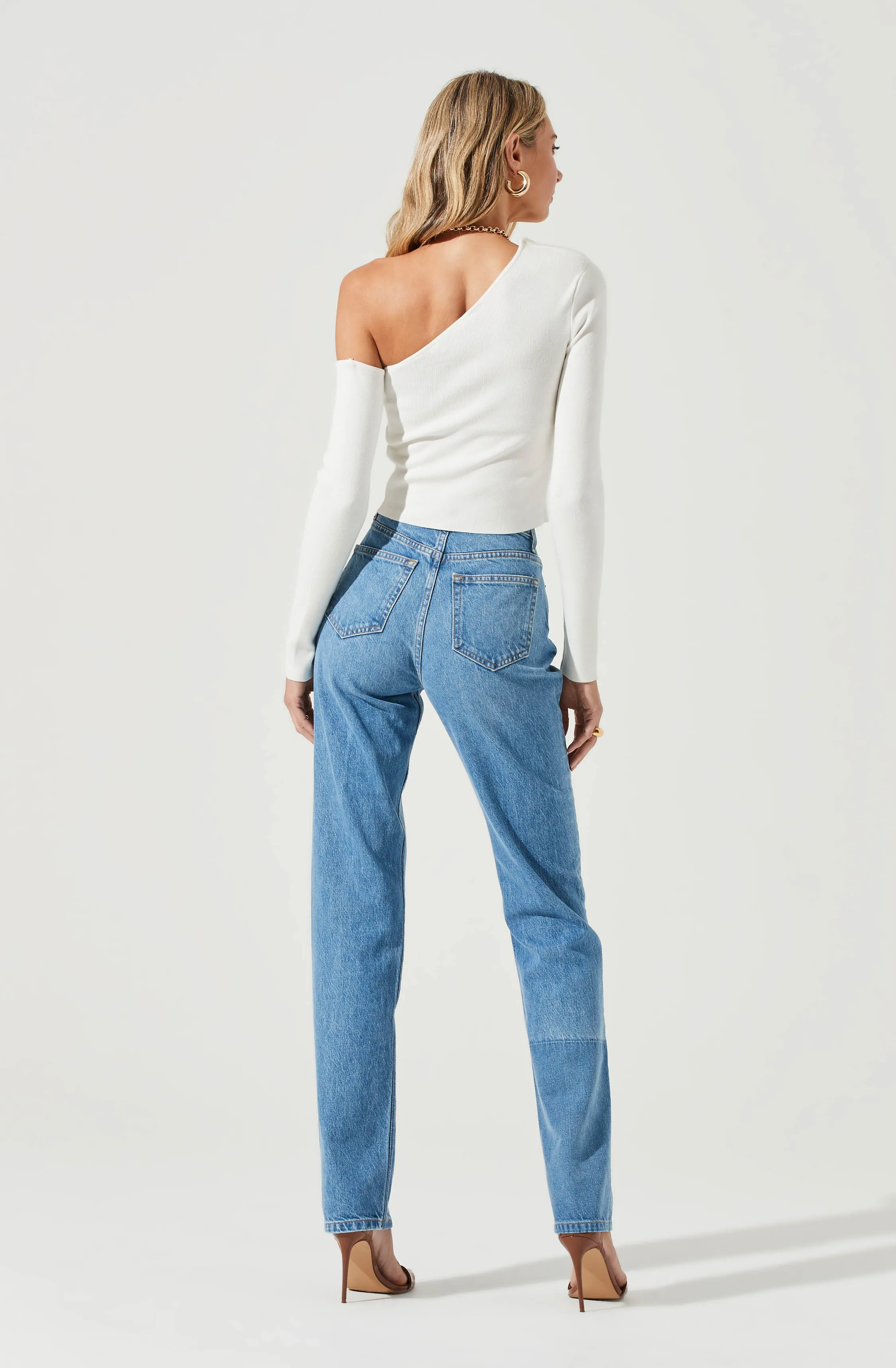 Long Sleeve Shoulder Cutout Top sold by Astr product image thumbnail 5