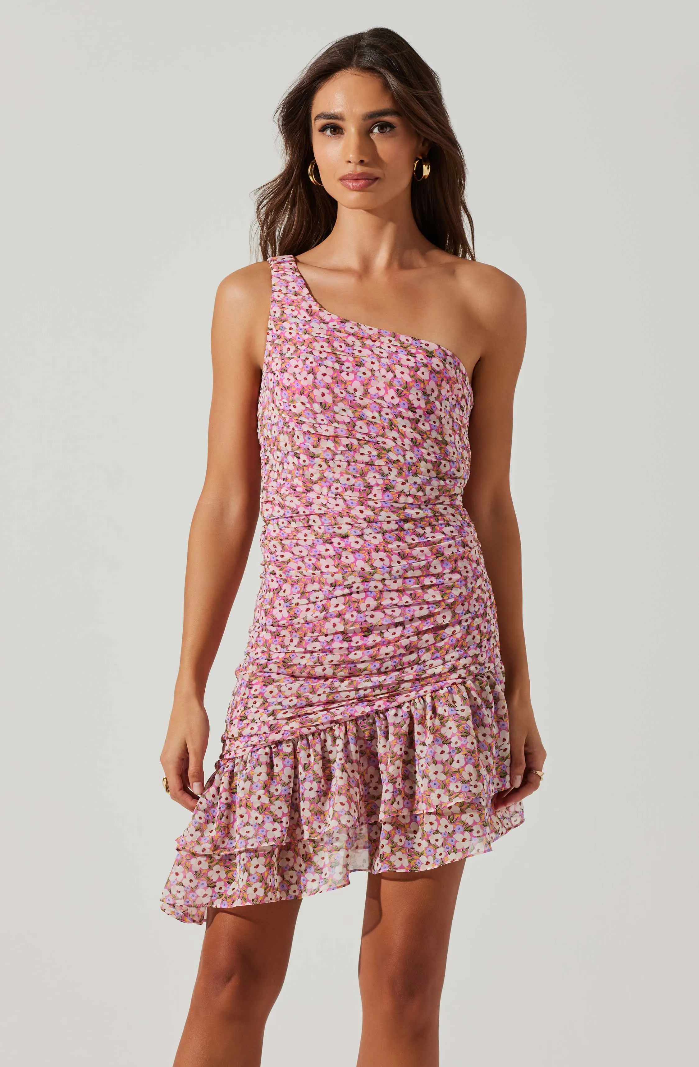 Darline One Shoulder Mini Dress sold by Astr product image thumbnail 2