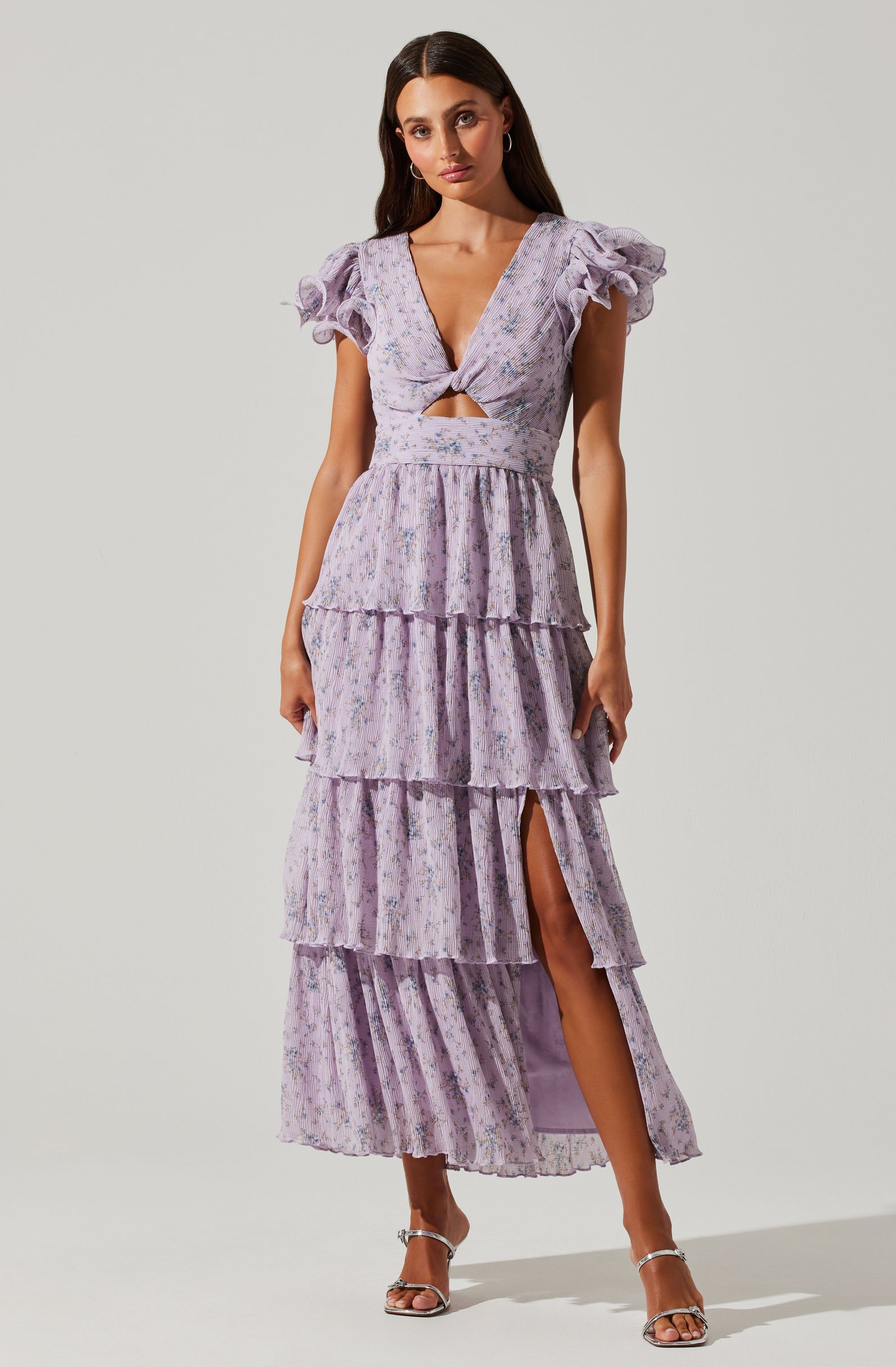 Emporia Floral Tiered Midi Dress sold by Astr product image thumbnail 3