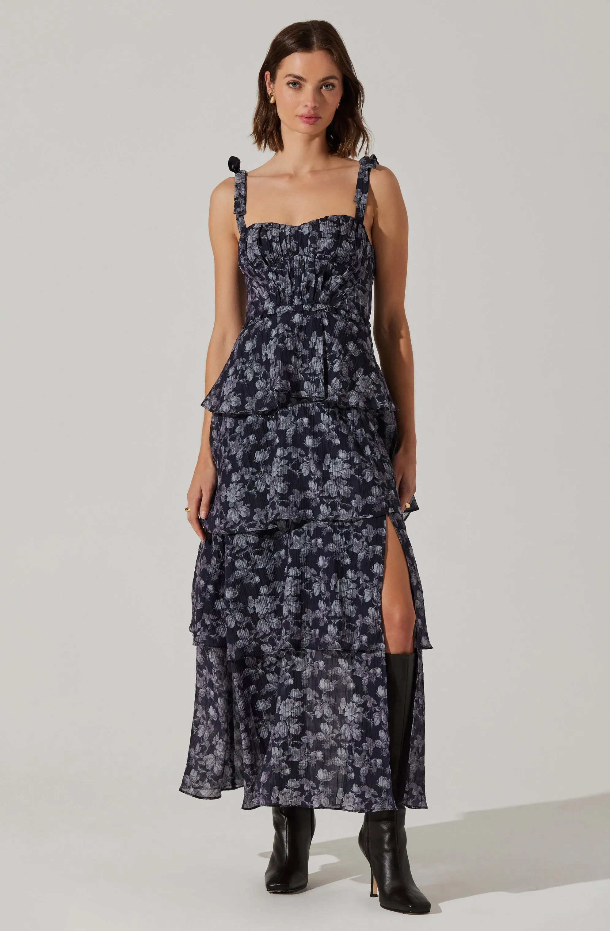 Mellorie Floral Tiered Maxi Dress sold by Astr product image thumbnail 3