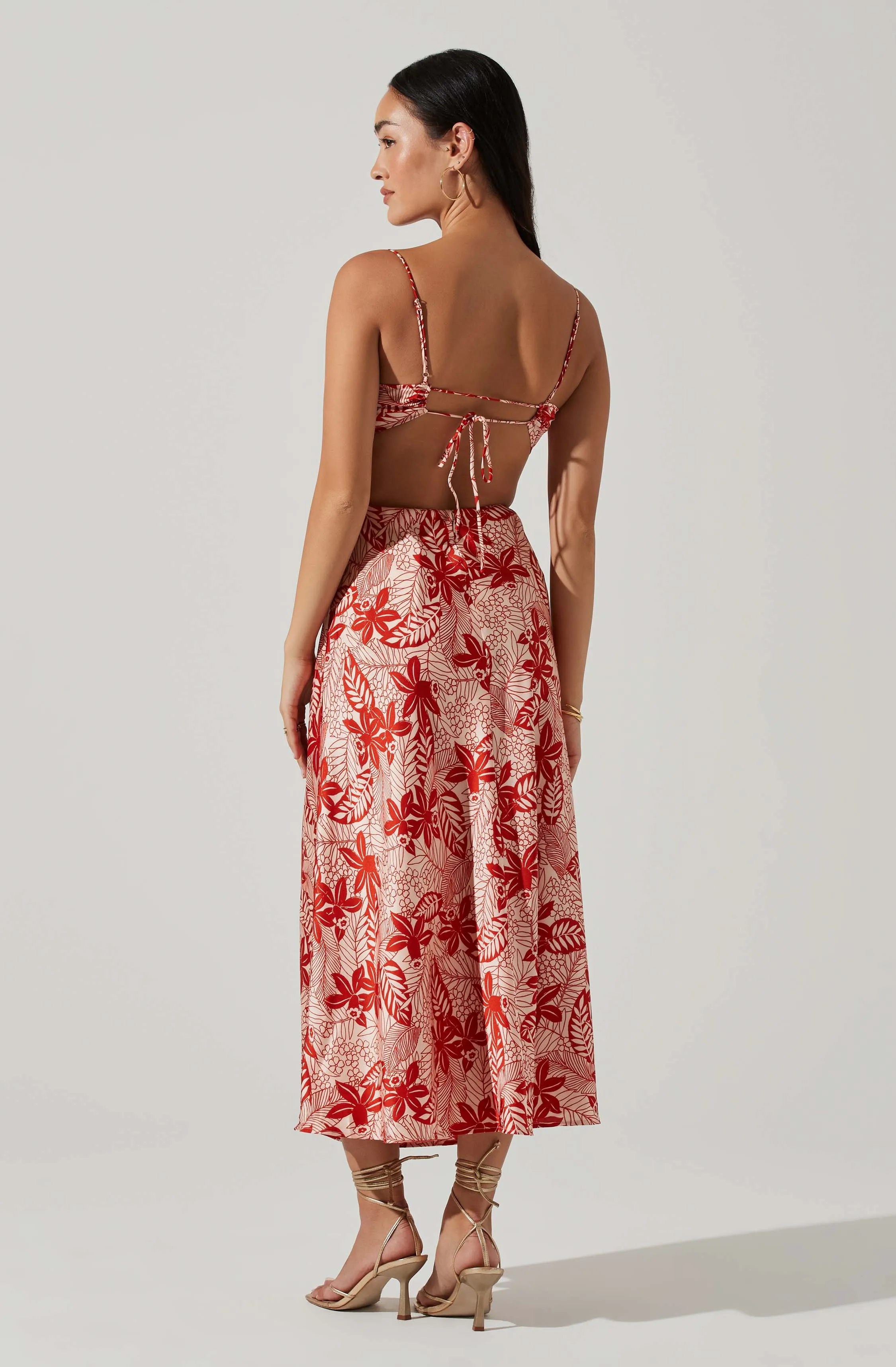 Josiane Floral Sweetheart Midi Dress sold by Astr product image thumbnail 4