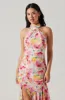 Caspia Floral Halter Neck Dress sold by Astr