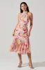 Caspia Floral Halter Neck Dress sold by Astr