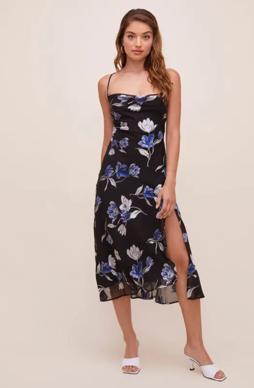 Gaia Floral Midi Dress sold by Astr