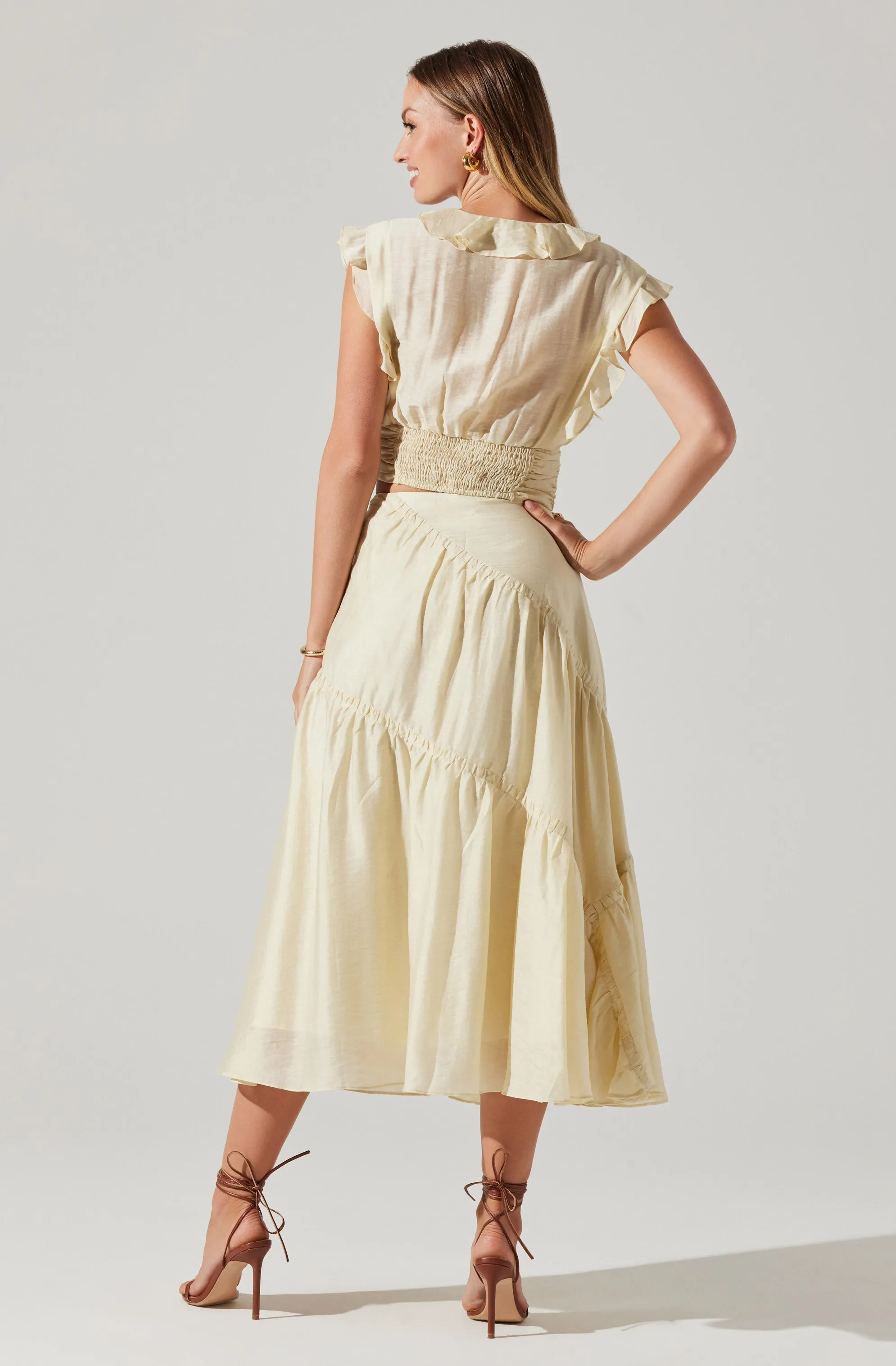 Zira Pleated Crop Top sold by Astr product image thumbnail 4