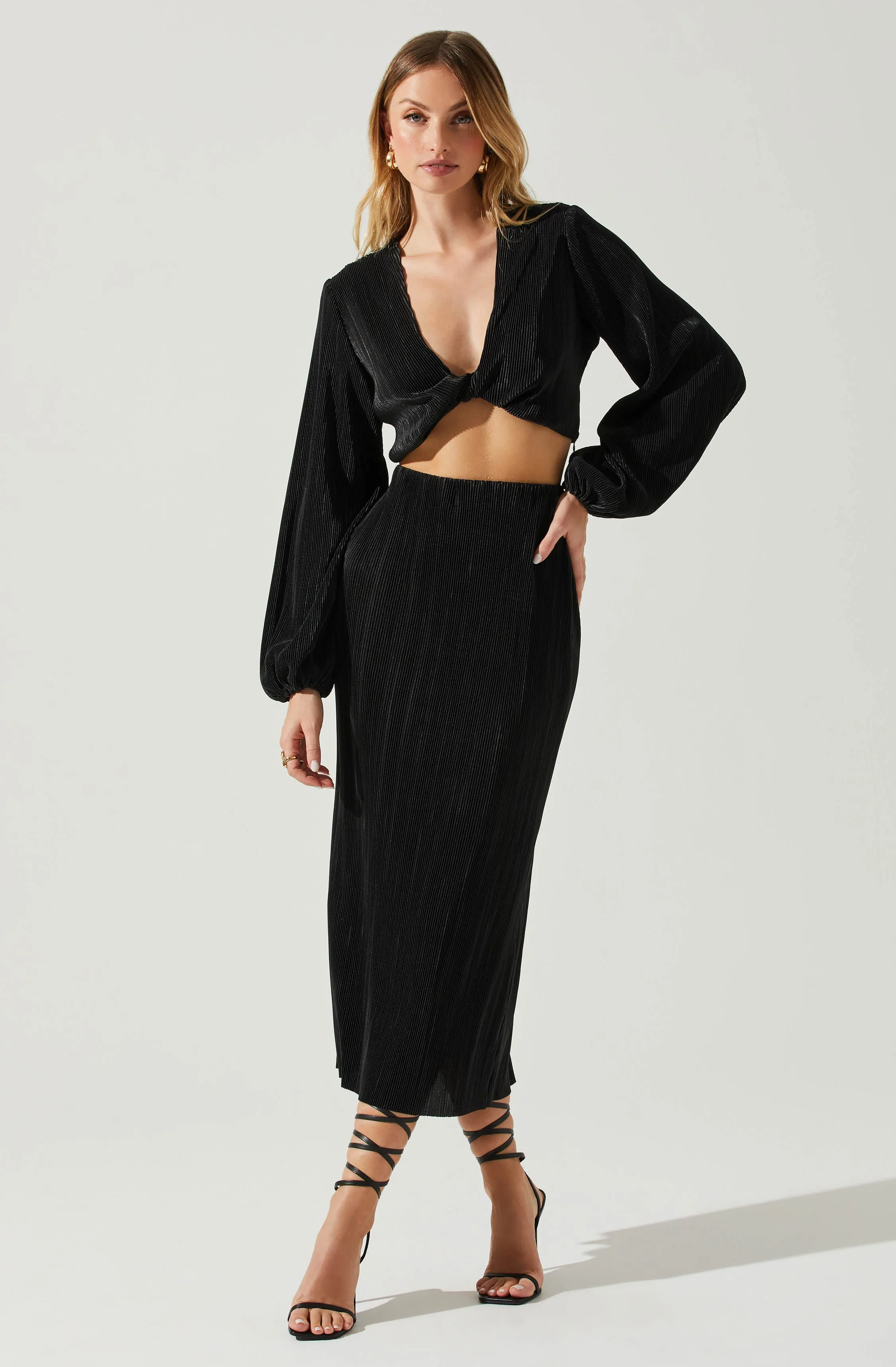 Cataleya Plisse Twist Bust Top sold by Astr product image thumbnail 2