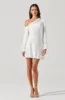 Augusta Feather Trim Mini Dress sold by Astr