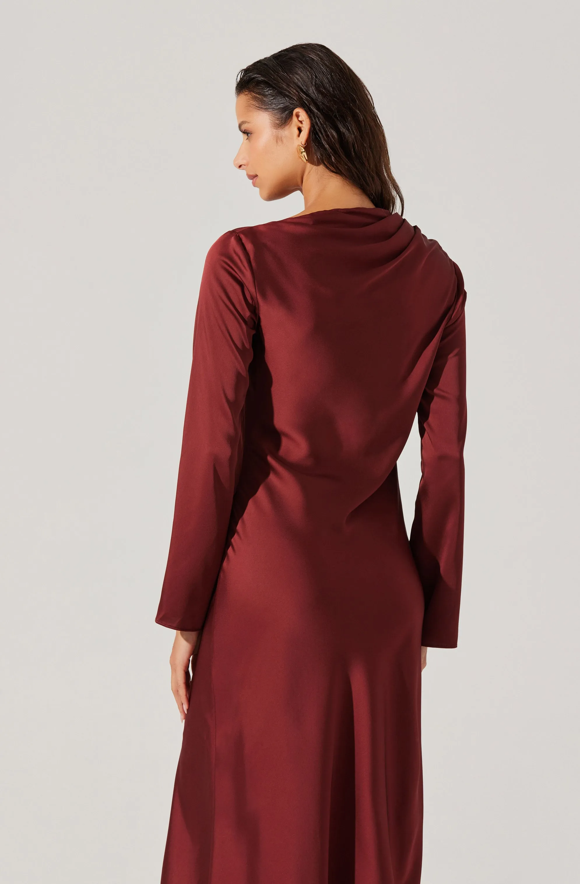 Catriona Satin Maxi Dress sold by Astr product image thumbnail 4