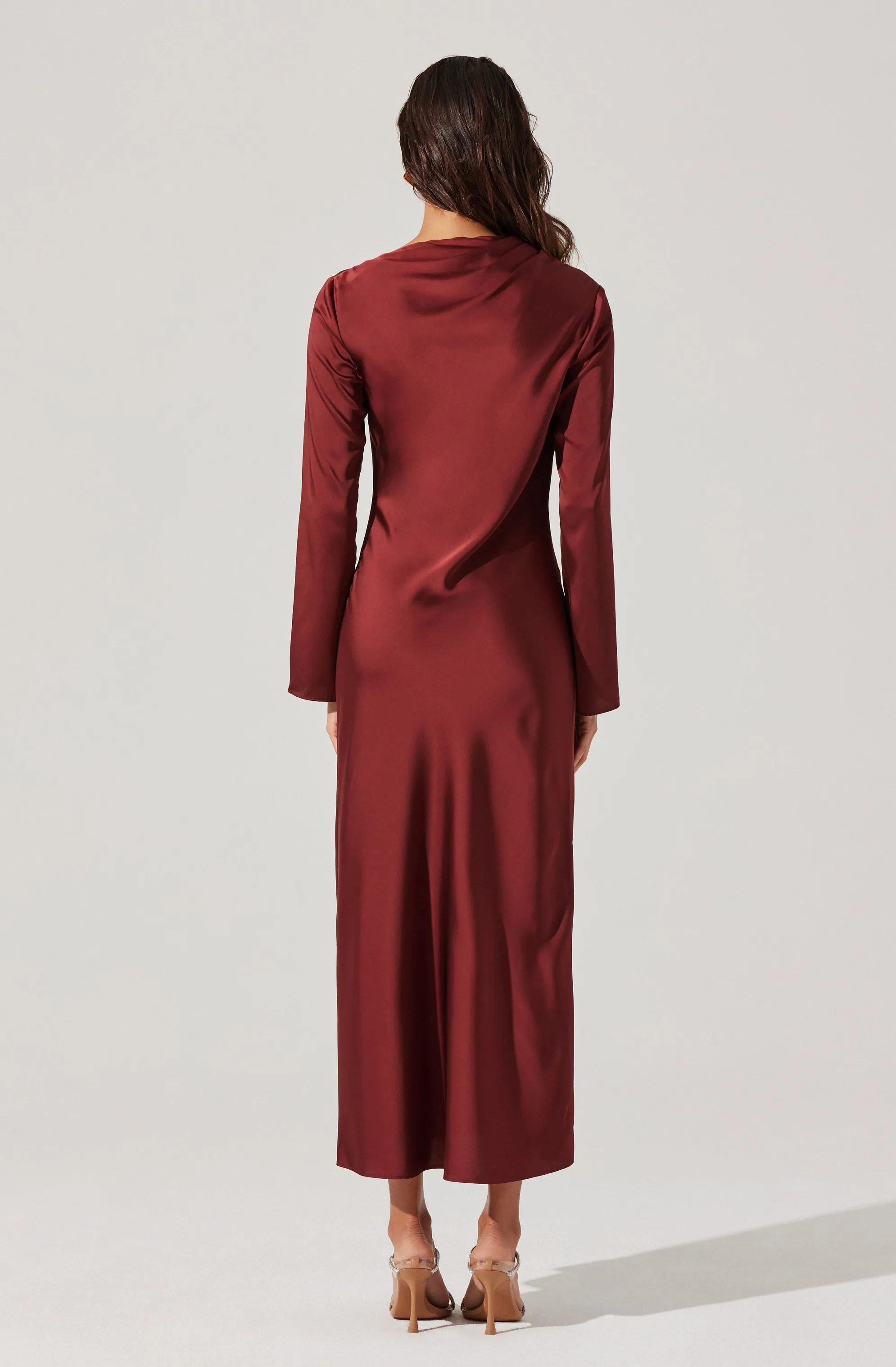 Catriona Satin Maxi Dress sold by Astr product image thumbnail 5