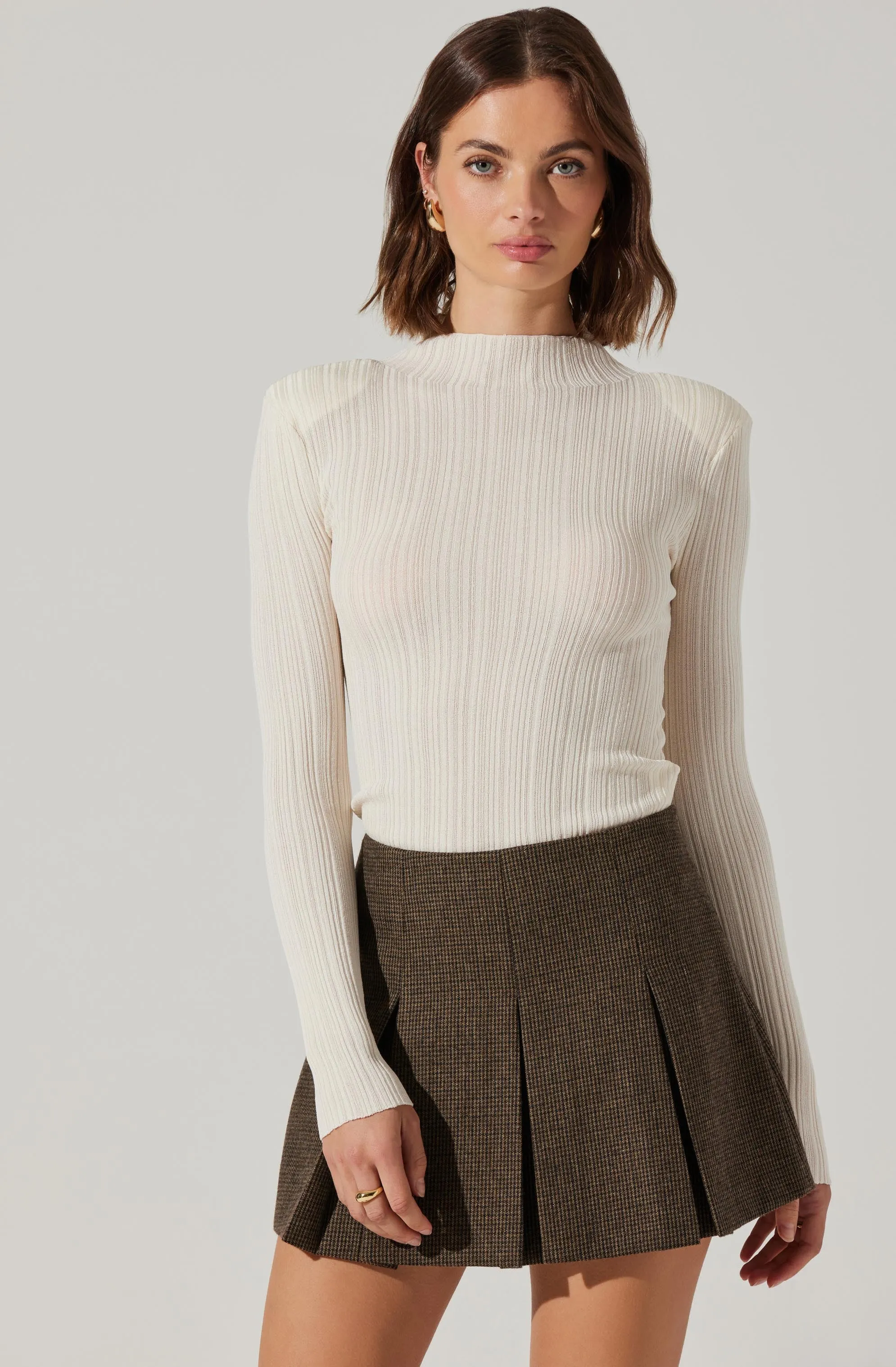 Siarah Pleated Mini Skirt sold by Astr product image thumbnail 3