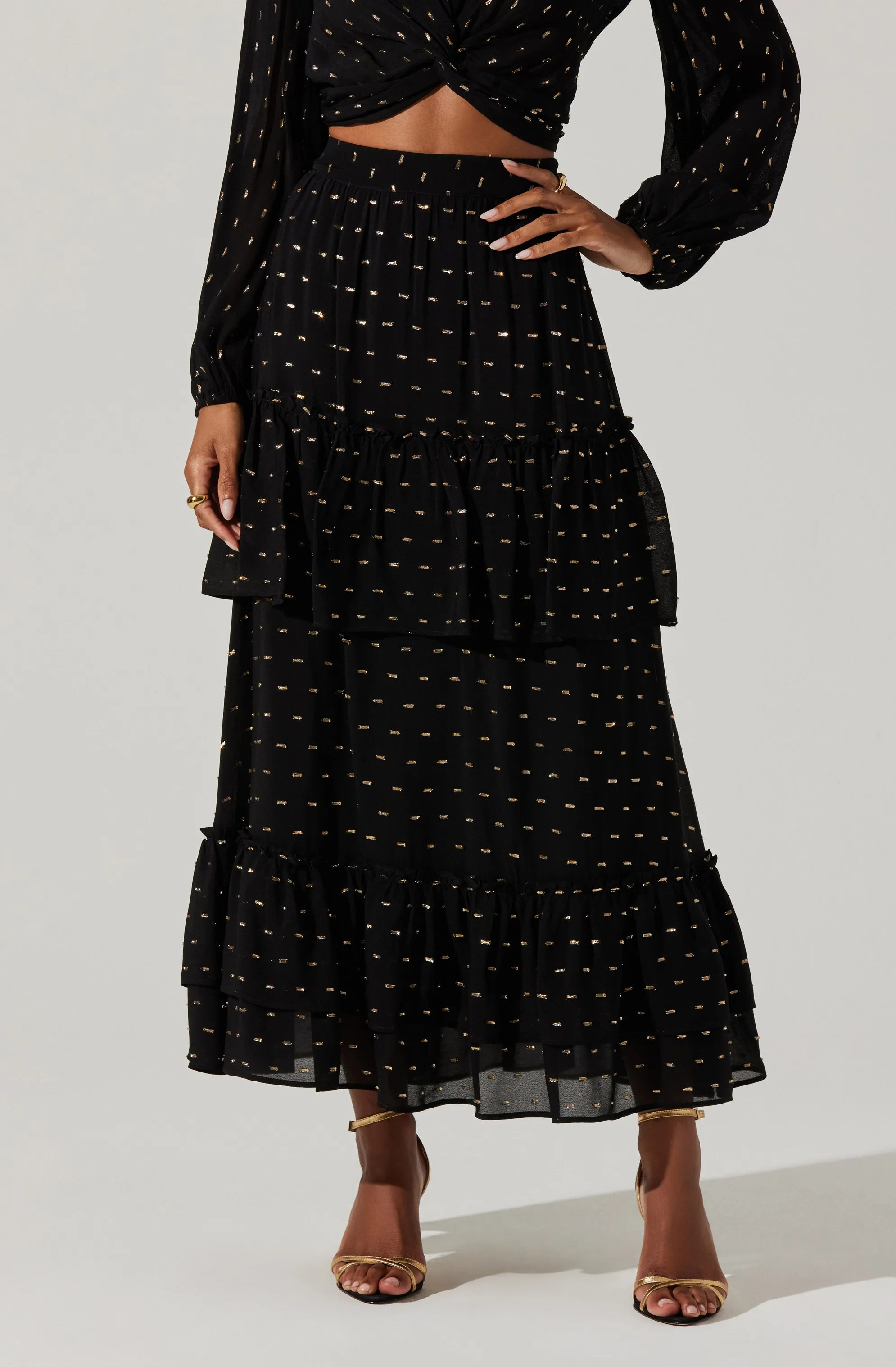 Nix Tiered Maxi Skirt sold by Astr product image thumbnail 2