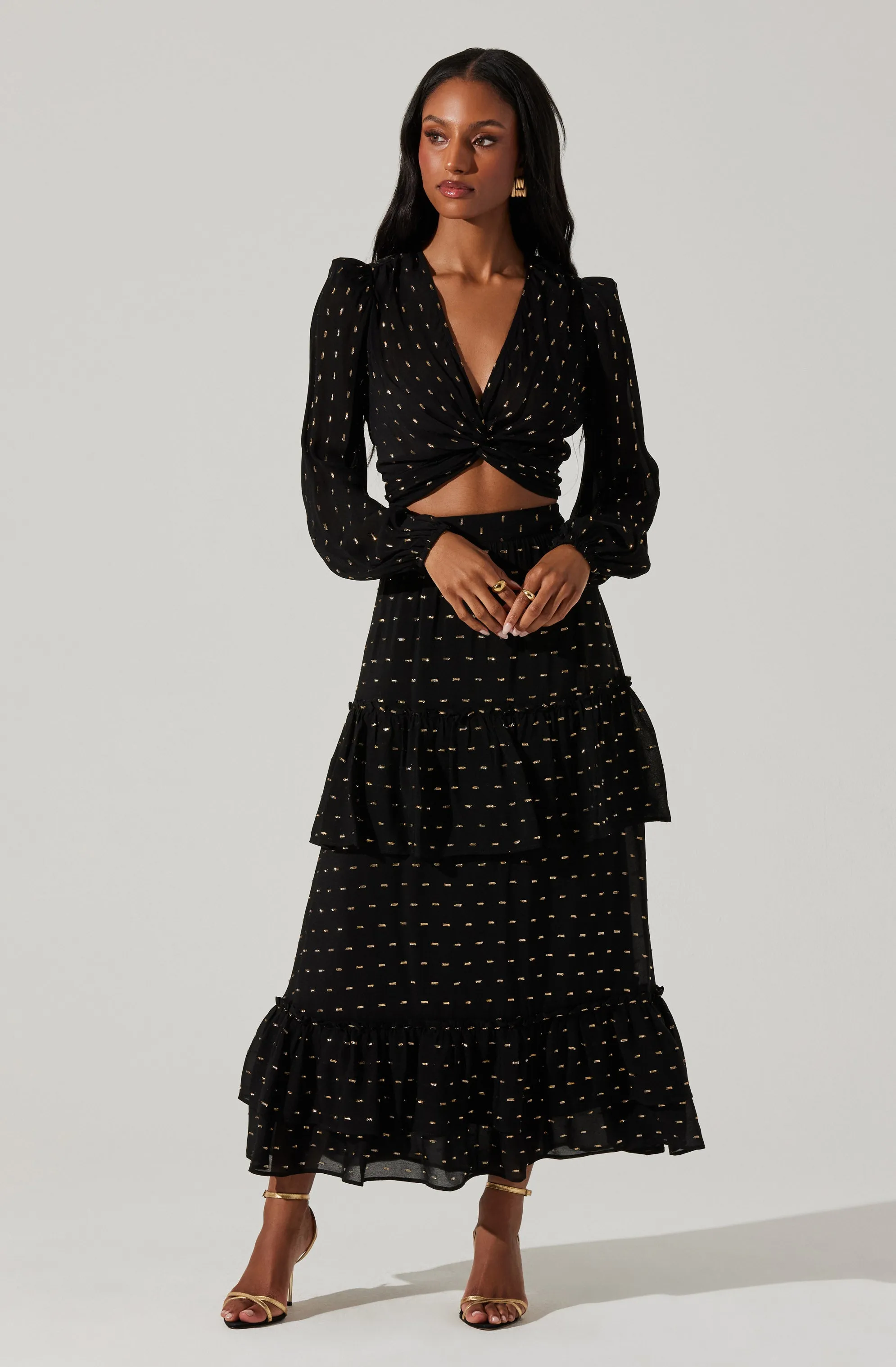 Nix Tiered Maxi Skirt sold by Astr product image thumbnail 3