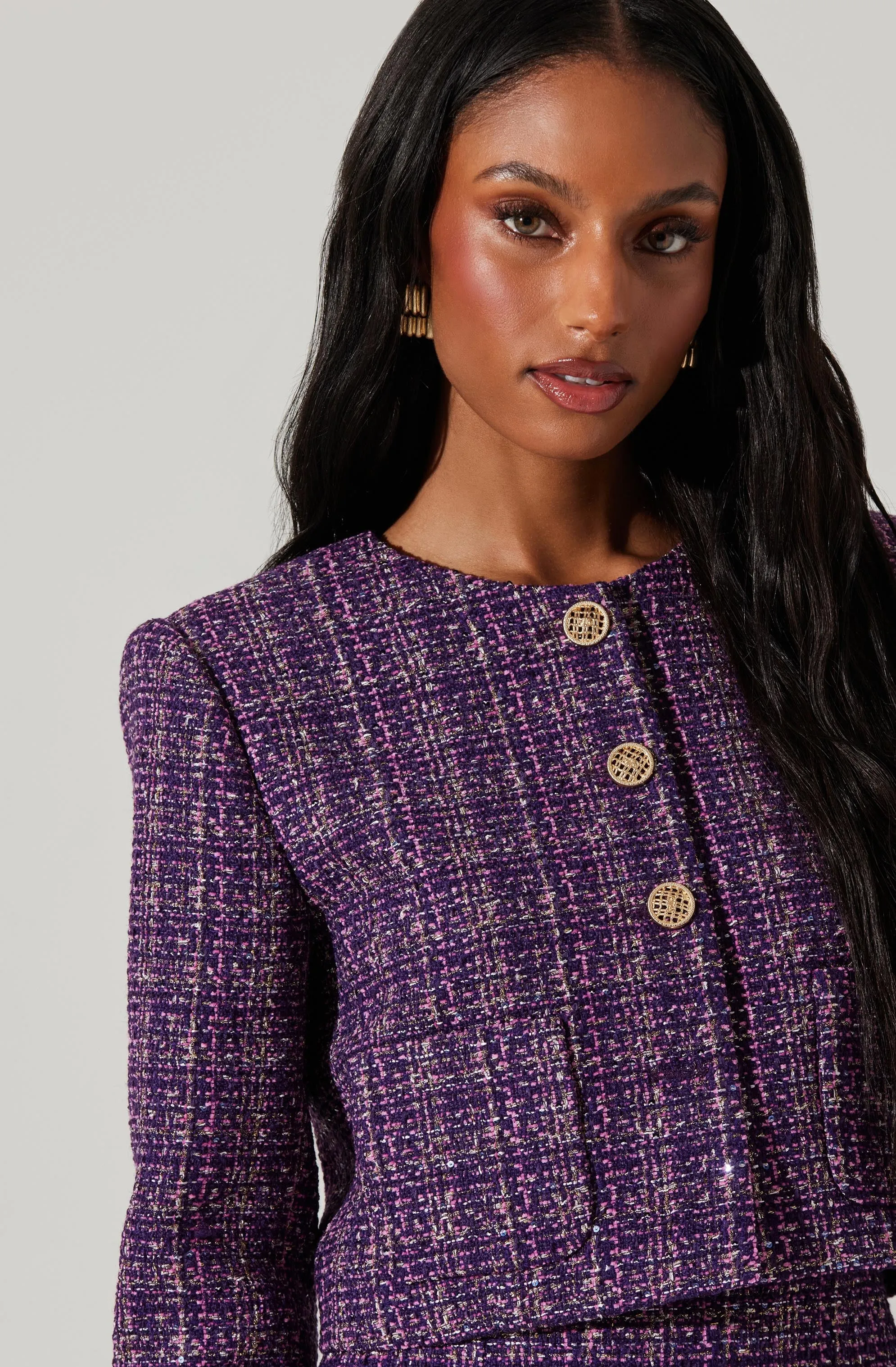 Lyssa Tweed Cropped Jacket sold by Astr product image thumbnail 3