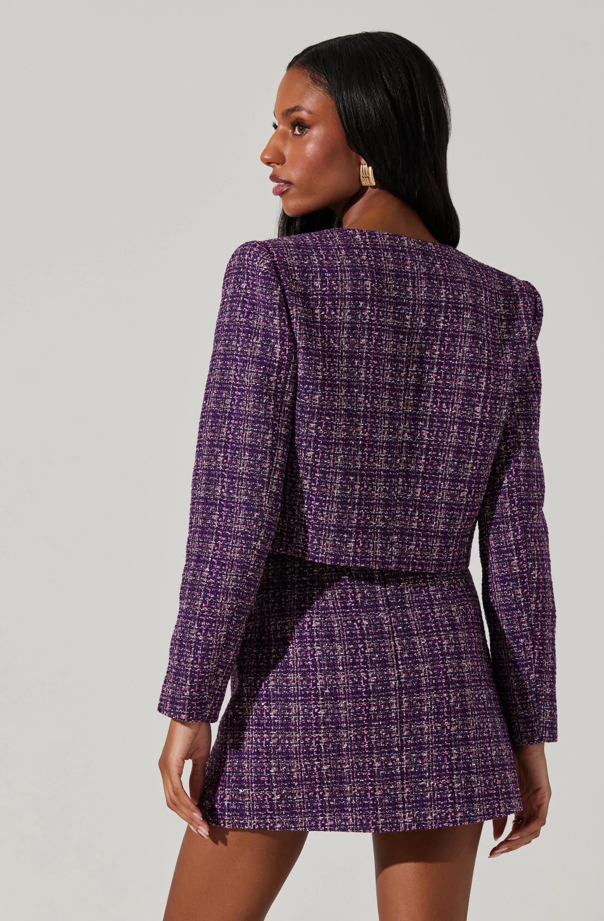 Lyssa Tweed Cropped Jacket sold by Astr product image thumbnail 5