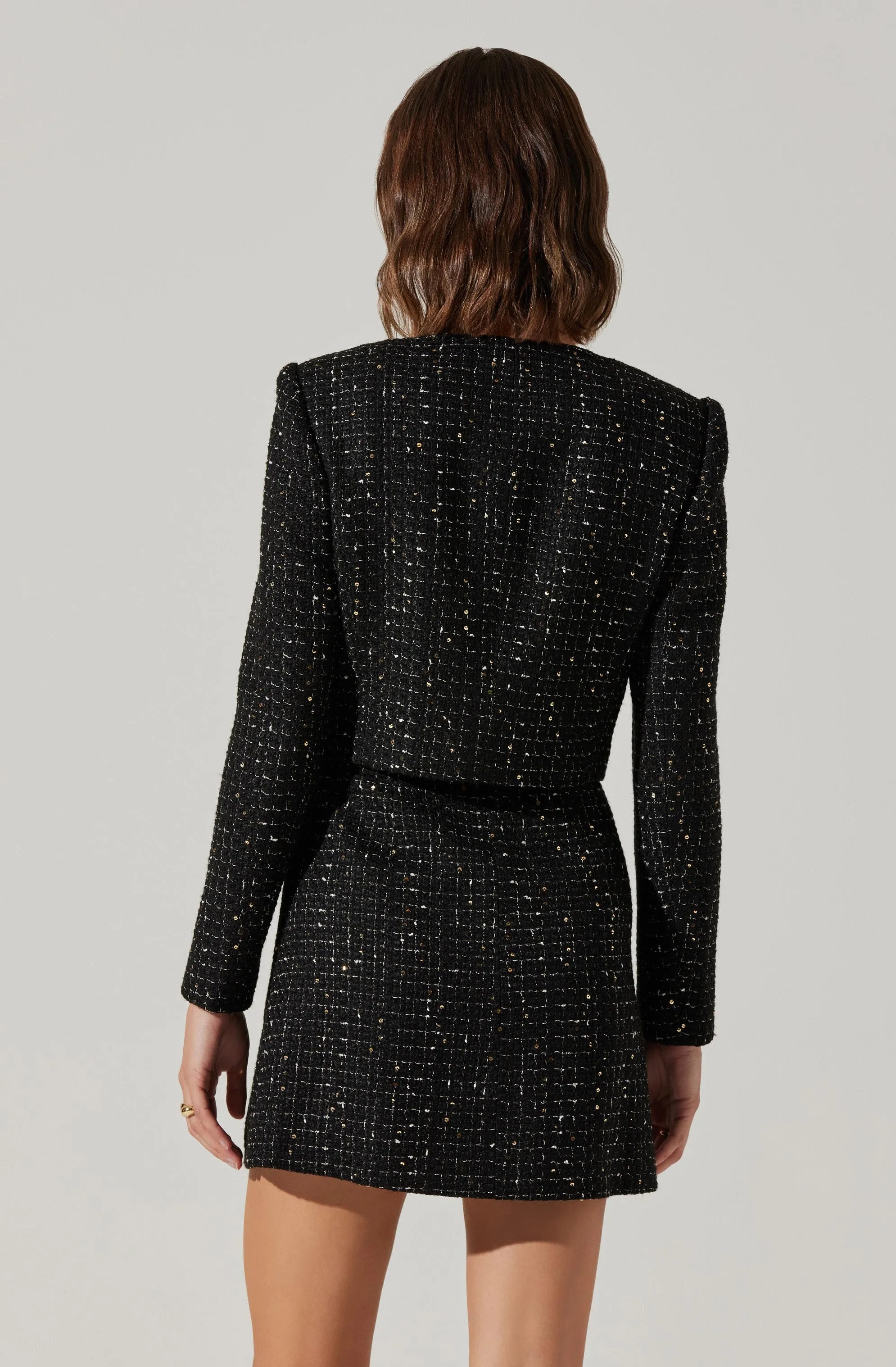 Milena Tweed Cropped Jacket sold by Astr product image thumbnail 5