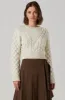 Caila Cable Knit Cropped Sweater sold by Astr