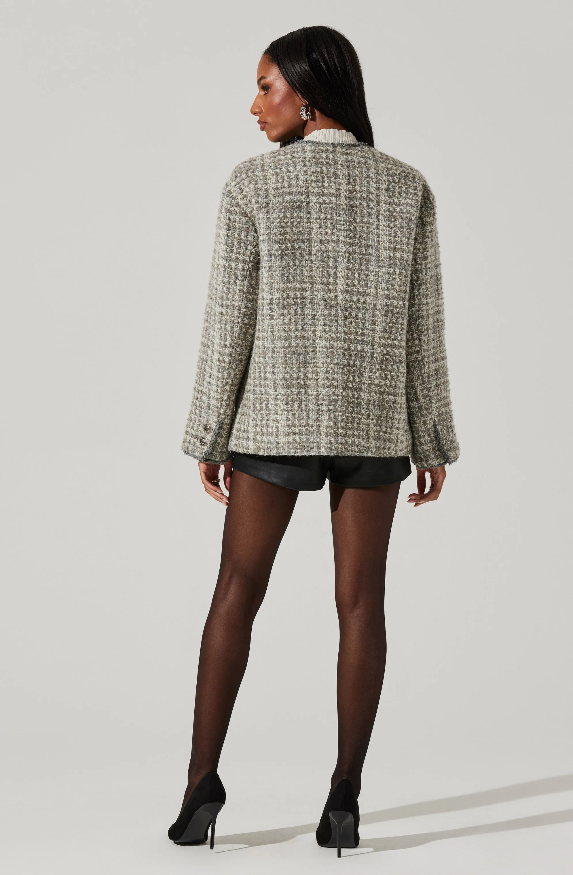 Perona Tweed Oversized Coat sold by Astr product image thumbnail 4